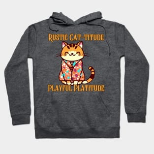 Cattitude playful kitty Hoodie